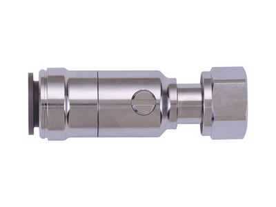 Service Valve with Tap Connector (Chrome Plated)