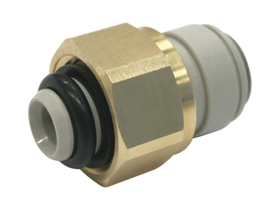 grey push-fit acetal tap keg inlet adaptor fitting 