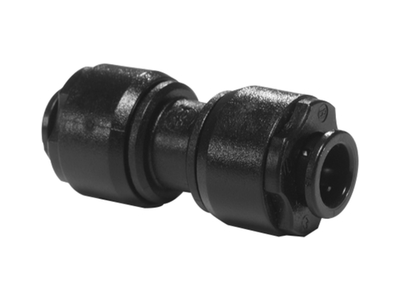 Black Superseal Straight Connector (Superseal to Speedfit)