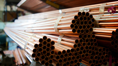 Bundles of Copper Pipes