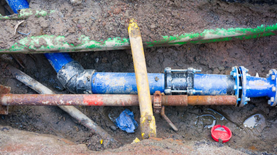Image of underground plumbing and pipes
