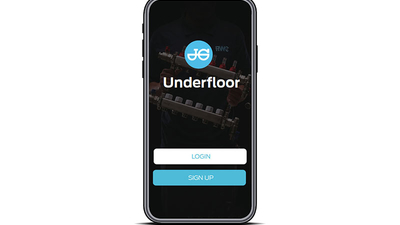 JG Underfloor Heating Controls app on mobile